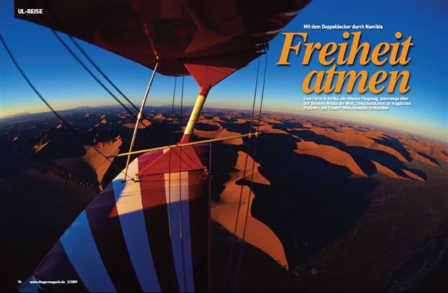 Freiheit atmen fliegermagazin 02 2009 Namibia open